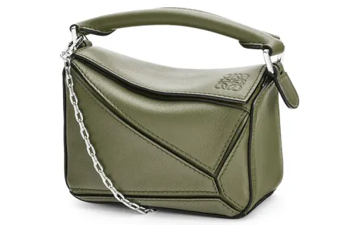 LOEWE Puzzle Calfskin Geometric Puzzle Bag, Handbag, Shoulder Bag, Crossbody Bag Nano Women's Jasper