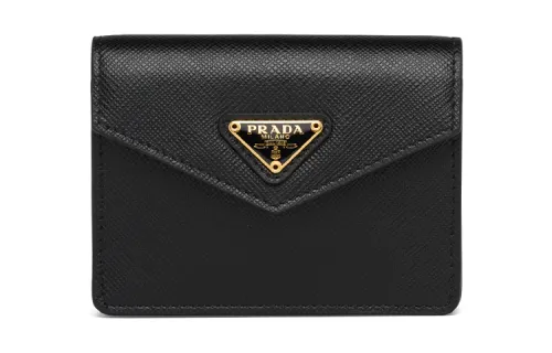 PRADA Luggage Collection Leather Wallet Unisex