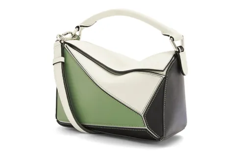 LOEWE Puzzle Cow Leather Geometric Puzzle Bag, Portable Crossbody Bag, Shoulder Bag Women's