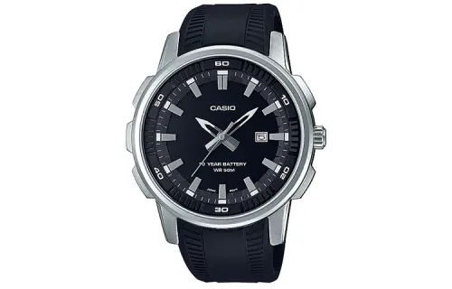 CASIO Men Standard Series Black Watch MTP-E195-1AV