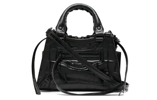 Balenciaga Cow Leather Handbag Regular Women's Black