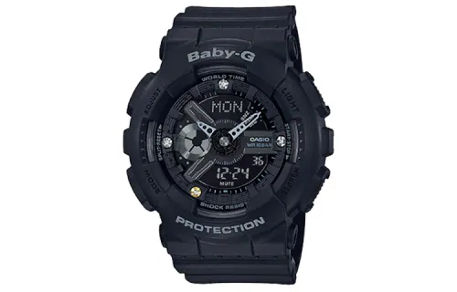 CASIO Women's BABY-G Black Watch BA-135DD-1A