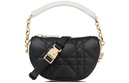 DIOR Sheepskin Dumpling Bag, Handbag, Shoulder Bag, Crossbody Bag Extra Mini Women's Black