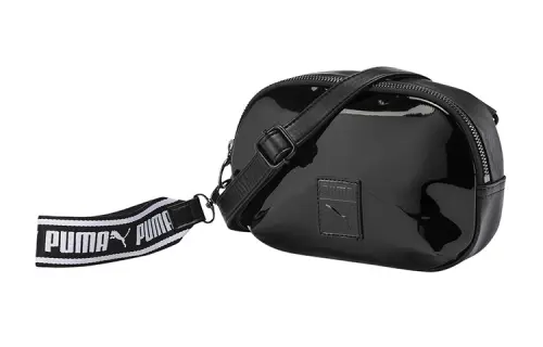 PUMA Artificial Leather Shoulder Bag, Crossbody Bag Regular Women's Black