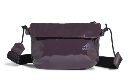 Adidas Adjustable Strap Polyurethane Backpack Shoulder Bag, Crossbody Bag Regular Unisex Purple