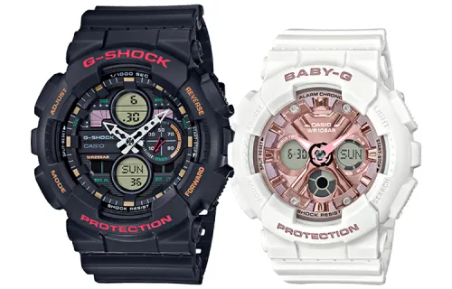 CASIO Unisex Pair Table Series Black Watch