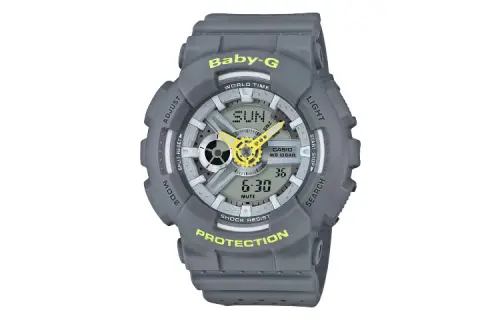 CASIO Women's BABY-G Gray Watch BA-110PP-8A