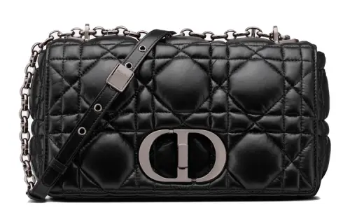 DIOR Caro Cow Leather Chain Bag, Shoulder Bag, Crossbody Bag Medium Women's Black