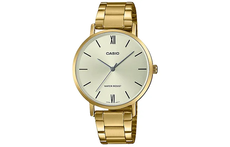 CASIO Women's Standard Series Gold Watch LTP-VT01G-9B