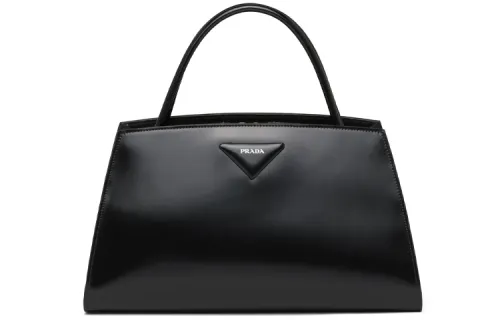 PRADA Leather Handbag Women's Black
