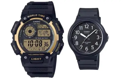 CASIO Unisex Pair Table Series Black Watch
