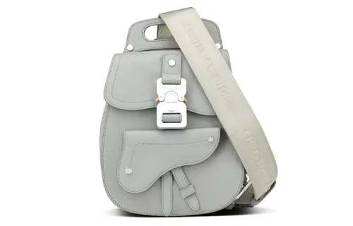 DIOR Cow Leather Saddle Bag, Crossbody Bag, Shoulder Bag Men's Dior Gray