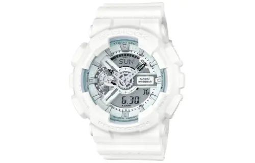 CASIO Men Liquid Crystal/Analog Dual Display Series White Watch GA-110LP-7A