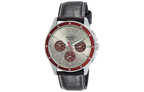 CASIO Men Standard Series Silver Watch MTP-1374L-7A1