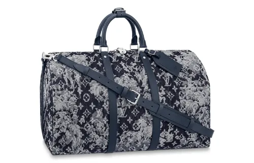 LOUIS VUITTON Monogram Tapestry Keepall Bandouliere 50