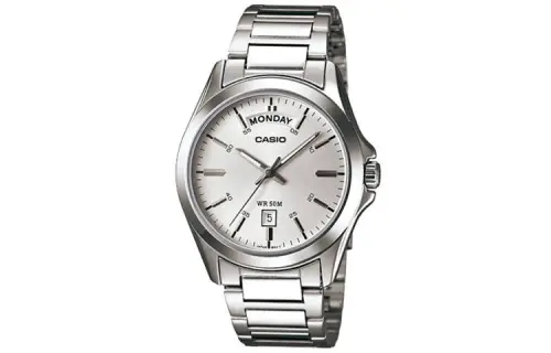 CASIO Men Standard Series Silver Watch MTP-1370D-7A1
