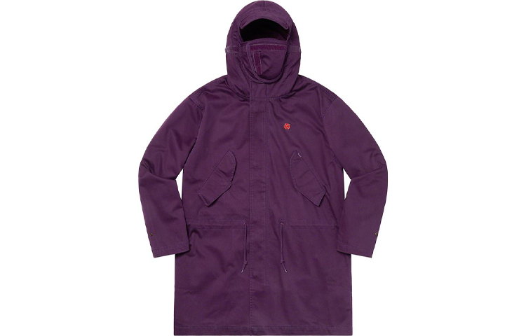 Куртка Supreme SS21 Week1 Hooded Facemask Parka (черная) — фото 2