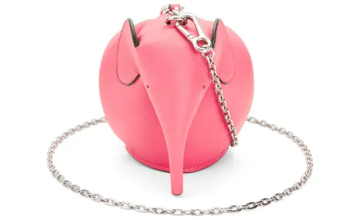 LOEWE Classic Cow Leather Little Elephant Bag, Shoulder Bag, Crossbody Bag Women's Pink