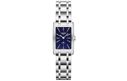 LONGINES Quartz waterproof women's watch, blue dial, case stainless steel, quartz mechanism, 30meter, 32mm