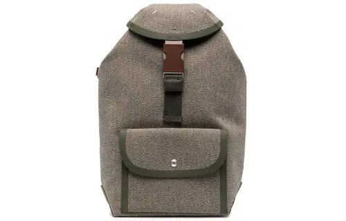 Maison Margiela Cow Leather Shoulder Bag Backpack Men's Khaki