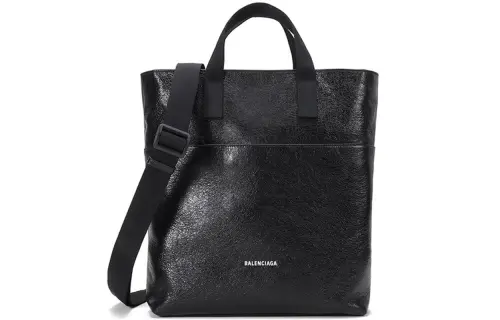 Balenciaga Leather Crossbody One Shoulder Handbag Unisex Black