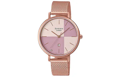 CASIO Women's SHEEN Pink Watch SHE-4547PGM-4A