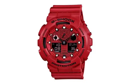 CASIO Men Red Watch GA-100C-4A