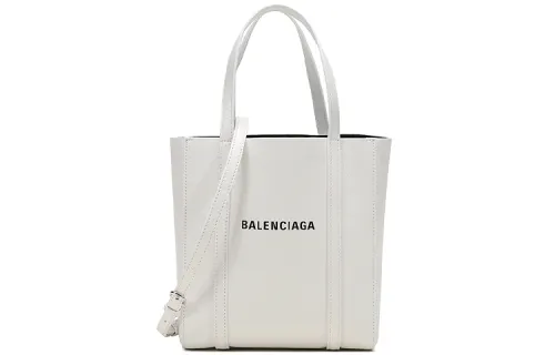 Balenciaga Everyday Cow Leather Portable Crossbody Bag, Shoulder Bag Women's White