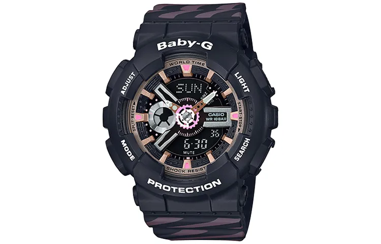 CASIO Women's BABY-G Black Watch BA-110CH-1A