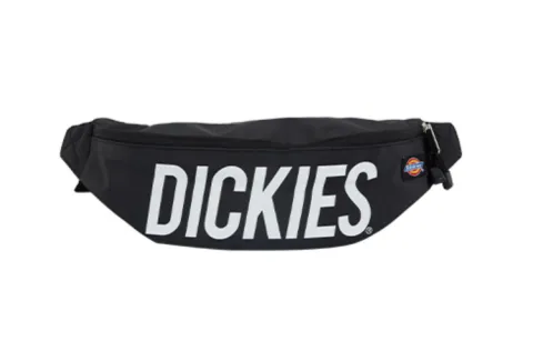 Dickies Polyester Dumpling Bag, Crossbody Bag, Fanny Pack, Sling Bag Regular Unisex Black White