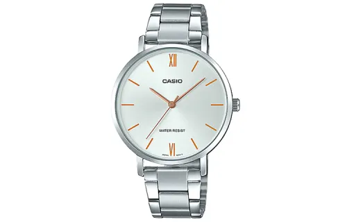 CASIO Women's Standard Series Silver Watch LTP-VT01D-7B