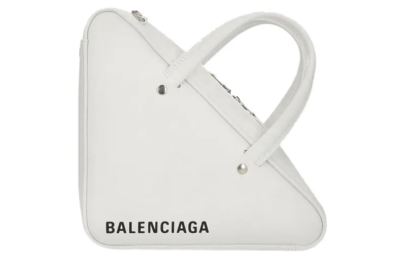 Balenciaga Calfskin Handbag Regular Women's White