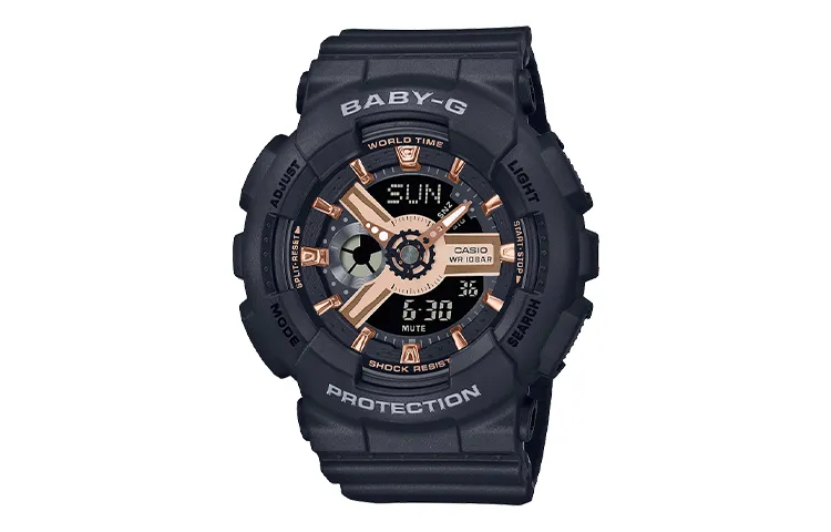 CASIO Women's BABY-G Black Watch BA-110XRG-1AJF