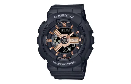 CASIO Women's BABY-G Black Watch BA-110XRG-1AJF