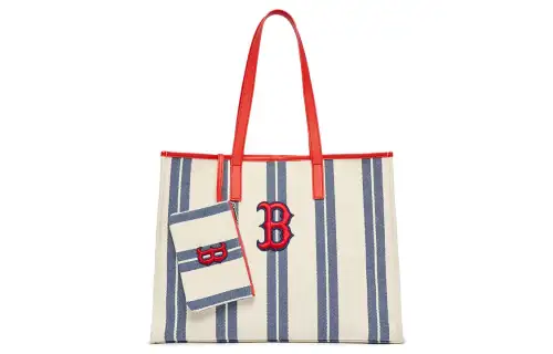 MLB Canvas Bag, Tote Bag, Shopping Bag, Dumpling Mother Bag, Handbag, Shoulder Bag Unisex Light Navy Blue