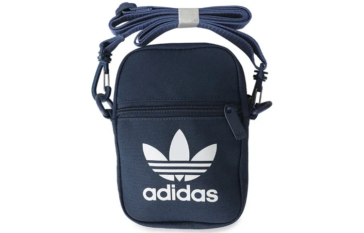 Adidas Originals Trefoil Polyester Crossbody Bags Unisex Navy Blue