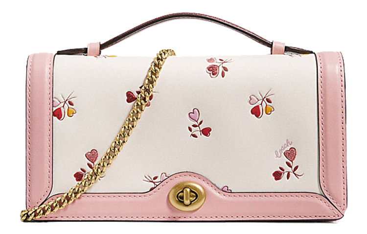 Женская сумка COACH Riley (розовый) — фото 1