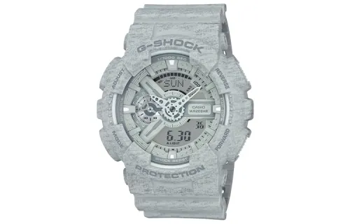 CASIO Men Liquid Crystal/Analog Dual Display Series Gray Watch GA-110HT-8A