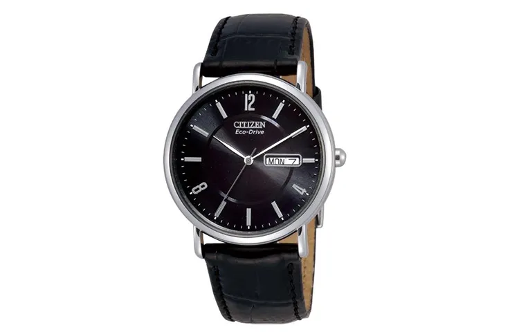 CITIZEN Ecology Drive Collection Light Powered Quartz Movement Cow Leather Strap Watch Men's Watches