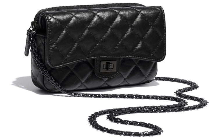 Женская сумка Chanel 2.55 SO BLACK (черная) — фото 2