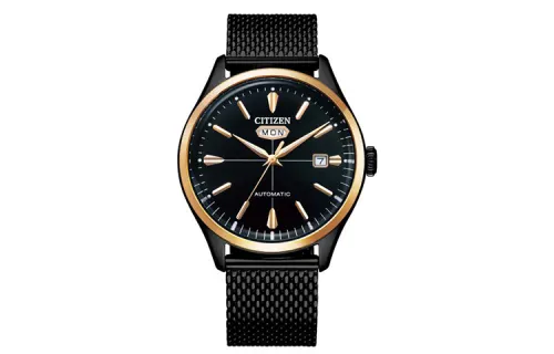 CITIZEN Mechanical Movement Stainless Steel Strap Watch Men's Watches Black Dial