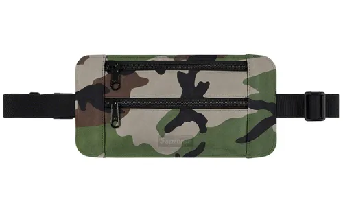 Supreme SS19 Leather Dual Purpose Bag, Shoulder Bag, Fanny Pack Regular Unisex Camouflage