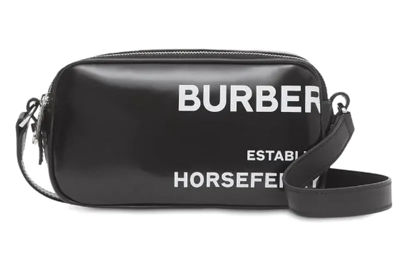 Burberry Polyurethane Camera Bag, Shoulder Bag, Crossbody Bag Mini Women's Black