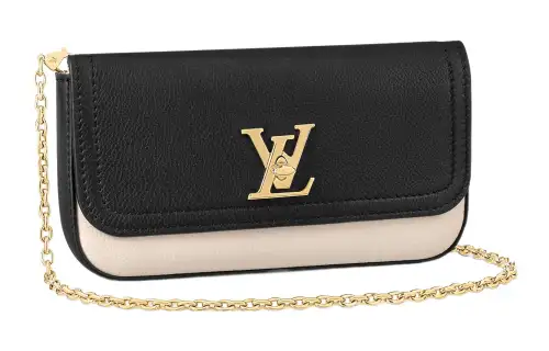 LOUIS VUITTON Grain Calfskin Pouch Handbag, Crossbody Bag, Shoulder Bag Women's