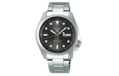 SEIKO Automatic Mechanical Movement Stainless Steel Strap Watch Men's Watches Black Dial SRPE51K1