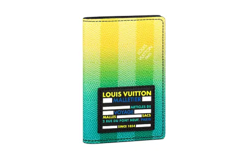 LOUIS VUITTON Pocket Organizer Damier Stripes Gradient Green