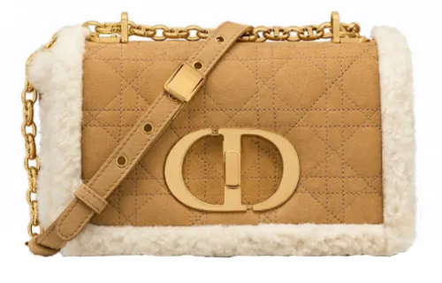DIOR Sheepskin Crossbody Bag, Shoulder Bag Regular Women's Camel