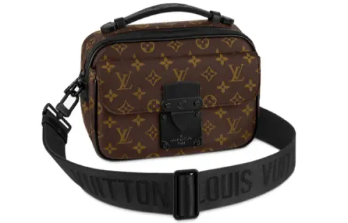 LOUIS VUITTON S Lock Messenger Monogram Macassar Brown