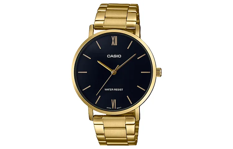 CASIO Men Standard Series Black Watch MTP-VT01G-1B
