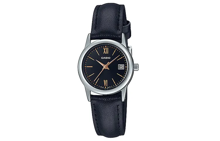 CASIO Women's Standard Series Black Watch LTP-V002L-1B3